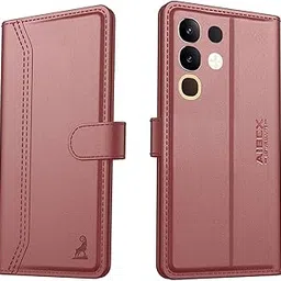AIBEX ® Compatible for Vivo T4X 5G / iQOO Z10X 5G Flip Cover Leather Finish with Magnatic Closure | Inside TPU with Card Pockets | Wallet Stand | Complete Protection Flip Case -Brown-picture-16