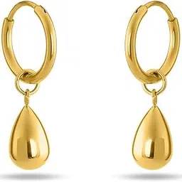 palmonas 925 Sterling Silver Waterdrop Hoop Earrings for Womens-picture-18