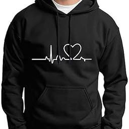hit square Fleece Full Sleeves Hooded Sweatshirt for Men-picture-18
