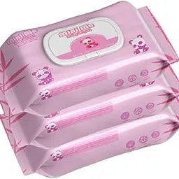 MINI ME Paraben Free wipes for baby skin with Aloe Vera, Fragrance Free, pH Balanced, Dermatologically Safe, Baby Wipes Rich in Vitamin E & chamomile extract, 72 Wipes/Pack With Lid Pack, 3 packs-picture-58