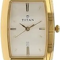 Titan Regalia Quartz Analog With Date White Dial Gold Metal Strap Watch for Men - NR1163YM01-image-54