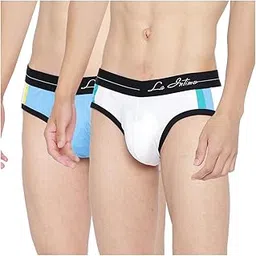 Cotton Double Stripe Classic Briefs for Men Innerwear | Antimicrobial Underwear for Men (Pack of 2)-image-24