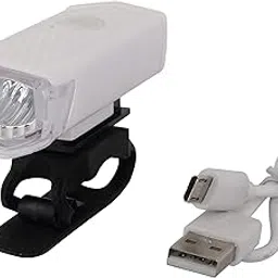 Dark Horse® Bicycle USB Rechargeable LED Headlight with 3 Modes 300 LM Cycling Light Flashlight,Compact in Size, White-picture-32