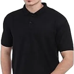 kamved art Men's Cotton Blend Polo T Shirt | Short Sleeve Collar Neck Solid - Regular Fit Tshirts/Polos-picture-55