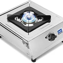 Sunshine SINGLE BURNER Oscar Manual Ignition, 1 Burner Stainless Steel Body, 1 Brass Burner Gas Stove with 2 Year Home Service Warranty (Silver)-picture-27