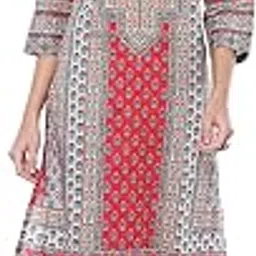 biba Women's Cotton Printed Straight Kurta Sets-picture-50