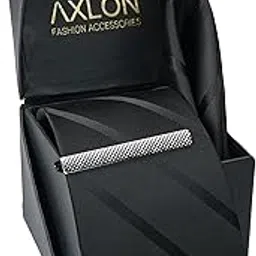 axlon Tie for Men – Dotted Silk Neck Ties Set with Cufflinks Flower Pin, Pocket Square & Black Gift Box, Combo Necktie Sets for Office Wear, Formal Suits & Weddings (Classic Black, NXSMX_195)-picture-14