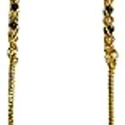 beauty allure Gold Plated Pole Mani Lakshmi Pendant Stylish Short Mangalsutra for Women (22 Inch)-picture-35