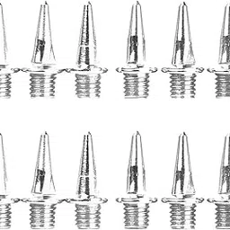 vinayakart 12Pcs Shoes Spikes for Sports Running Track Shoes Trainers 13mm (Silver)-picture-28