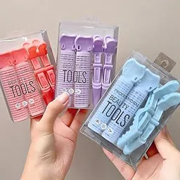 Spiaty Professional Beauty Tools Hair Root Volume Clips Set, Styling for Bangs and Curls, 10.5 x 11.5 cm, Pink, Purple, Blue (LIGHT PURPULE)-image-98