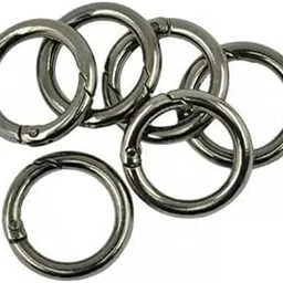 FABLOFT® 6x6 Pieces Round Spring Snap Hook Clip Key Handbag Purse Shoulder Strap Black-picture-32