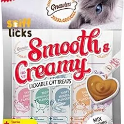Gnawlers Lickable Wet Creamy Cat Treats with Tasty Assorted Flavour for Adult & Senior Cats, Healthy Cat Treat (Pack of 1x300g). Sold by Sniff N Licks-image-40