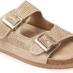 the white pole Comfortable & Stylish Flats Light Weight Trendy Sandals For Women & Girls-picture-18