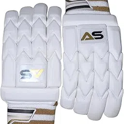 ASS Sports Right-Hand Cricket Batting Gloves for Men/Adults | Comfortable Fit Leather Cricket Batting Gloves (Gold and White Color)-image-91