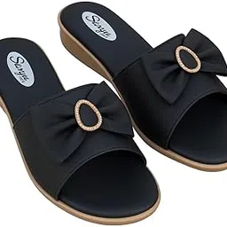 Fancy Casual Wedges Platform Heel Sandals | Stylish Slip On Wedges With Comfortable Sole | Heel Fashion Sandal For Girls and Women | Party nad wedding Sandals For Girls and women-picture-18