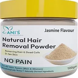 ANI'S Jasmine Hair Removal Waxing Powder,Painless,Instant Hair Removal Powder for Hands, Legs, Underarms, Removing D-TAN & Dead Cells for Men and Women (Pack of 1-100Gm)-picture-24