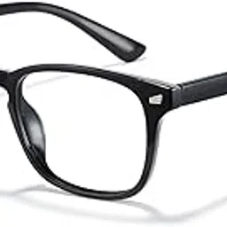 Black Jones Blue Light Blocking Glasses Computer/Tablet/Laptop/Mobile/TV, Anti-blue & Anti eyestrain,Gaming Filter Transparent Square Eyeglasses for Eye Protection Men Women.-image-84