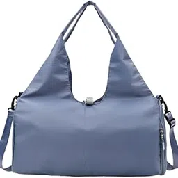 LR DECOR E-SHOP Yoga Gym Bag for Women Carrier Yoga Mat Holder for Fitness Traveling Workout Blue-image-20