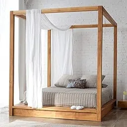 Sheesham Solid Wood King Size Poster Capital Bed for Home| Beautiful Bedroom (King, Capital Poster Bed)-picture-34