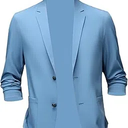 HEAVENGLOW Suit Jacket Men Fashion Suit Blazer Men for Holidays Office Gift Blue 4XL-picture-17