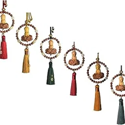 Fashion My Day Buddha Statue Car Rearview Mirror Charm Pendant with Tassel Feng Shui Decor Red w Spacer Beads | Parts & Accessories | Car & Truck Parts | Interior | Seat Covers'-picture-10