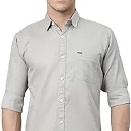 majestic man Men's Comfort Slim Fit Cotton Micro Checked Casual Shirt-picture-49