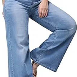 miss chase a+ Women's Wide-Leg High-Rise Regular-Length Stretchable Shaping Denim Jeans-picture-18