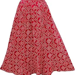grace18 Women's Cotton Flared Long Skirt (Waist Size: 26" to 42"; Length 39 Inch, Size Fits to - M, L, XL)-picture-15