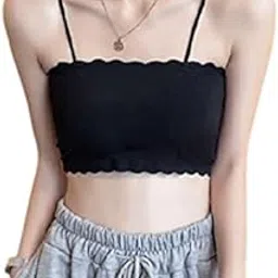 davina fashions spagettie strap tank top bralette for women's girls free size fits upto 34 bust-picture-29