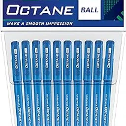 Classmate Octane- Blue Ball Pens (Pack of 10) | Smooth & Fast Writing Ball Pens | Comfortable to hold & write|School & Office Stationery|Work from home essentials-picture-26
