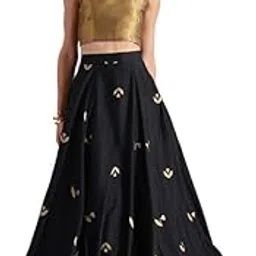 pink fort Women's Tissue A-Line Skirt Set-picture-47