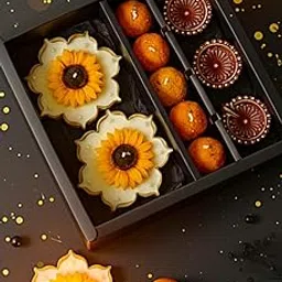 Sorcish Luxury Diwali Gift Hamper | 2 Urli Sunflower Design Scented Candles, 5 Ladoo Candles & 3 Decorative Diyas | Premium Festive Gifting for Diwali, Corporate & Home Décor-picture-21