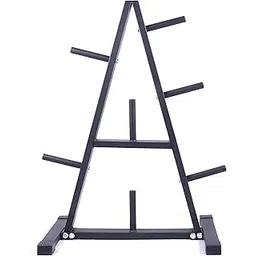 Kobo Imported Weight Plate Rack with 7 Holders - Holds Up to 250 kgs of Weight Plates – Workout & Lifting Equipment for Commercial & Home Gym Use, Black (RK-5)-picture-22