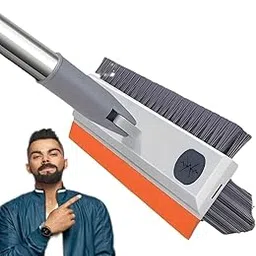 Milton 3-in-1 Bathroom Cleaning Brush with Wiper - Bathroom Cleaning Brush Long Handle 180° Rotate Toilet Brush Bathroom Tiles Cleaning, Wiper Floor Scrub for Kitchen Bathroom Cleaning-picture-25