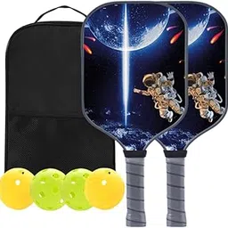STYLEHEAVEN Astronaut Themed Pickleball Paddles Set Beginner Equipment Creative with Bag Deep Blue Black|Sporting Goods|Tennis & Racquet Sports|Tennis|Racquets-picture-12