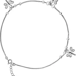 inari shines 925 Sterling Silver Butterfly Anklet Payal (Single) | Adjustable Chain | Gift for Women and Girls-picture-17