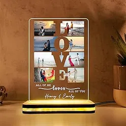 DECOCRU Personalized LED Table Lamp | Customise Photo Lamp | Night Lamp | Customized with Photo | Gift for Couple, Husband, Wife | Gift for Bithday, Anniversary, Wedding (6 x 8 Inch)-picture-31