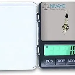 NIVAYO 500 gram x 0.01 Gram Digital Jewellery Weighing Scale,Portable For Gold & Silver ornaments Weight Measuring machine (MH-999)-picture-11