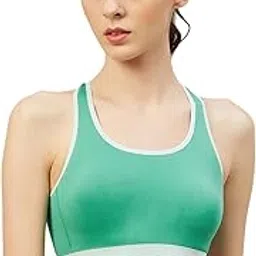 Seamless Sports Bra for Girls (S, Green)-image-47