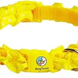 Dog Trust Cat Collars Breakaway with Bell & Frill Design,Kitten & Small Dogs Soft Adjustable,Safe,Solid & Protection for Cats &Puppies,Cute Kitty Neckband with Frill Design-(Yellow Colors)-picture-20
