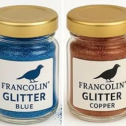Francolin Glitter | Blue & Copper | Resin Art | Glitter – Shimmer for Epoxy, Tumblers, Slime & Nail Art – Cosmetic Grade – 20gx2-image-8