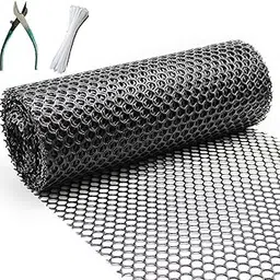 Black Fencing Net, UV Stabilized, Tree Gaurd net, Anti Bird Net Green Color with 1 Cutter and PVC Tags are Free|| 3.3 x 25 Foot-picture-15