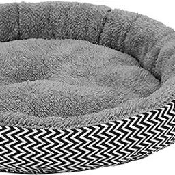 UJEAVETTE Pet Cat Bed Washable Cushion Pad Fleece House Kennel Basket Pets Supplies Dia. 45cm-image-22