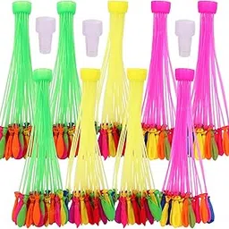 Toyshine Water Balloons Holi for Kids Boys and Girls, Refill Hose, three bunches balloons Games Swimming Pool Outdoor Fun Magic Water Balloons (333 Balloons),multicolor,Rubber,333 piece-image-20