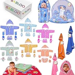Babloo 33 in 1 Baby Products All New Born Complete Daily Items | Gift Packs | Combos | Essentials Items | Hospital Kit | Baby Bed | Clothing Set (Multicolor, 0-6 Months)-picture-12