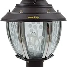 ZOREZA Metal Gate Light For Home Gate Pillar Lamps | Garden Lights | Wall Lights Main Gate Lights Pillar Waterproof Lamp Post For Boundary | Piller Gate Lamp Yard Landscape Decoration (Pack Of 2)-picture-25
