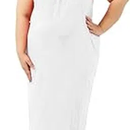 hoscot india HosCot Full Length Women's Hosiery Cotton Fabric Long Nighty Slip/Camisole Slip- for Women - Plus Size Nighty-picture-11