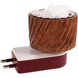 orzinpro Wooden Kapoor Dani, Pooja Camphor Diffuser for Home Bakhoor Burner Puja Kapoor Dani Electric Kapoor Dani for puja Kapoor Lamp Machine Diffuser.-picture-22