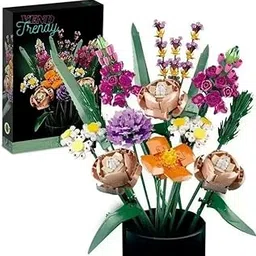 Vend Trendy Flower Bouquet Building Kit; A Unique Flower Bouquet and Creative Project for Adults, New 2021 Different Set Bundles (Flower Bouquet, 1, Pack)-picture-50