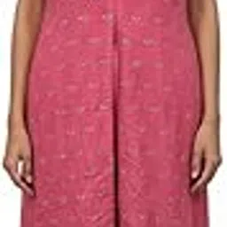 addplus Women's Designer Gown with Heavy Embroidered Shrug Set for Party Wedding Sangeet reception Color & Size Variants (IN, Alpha, XL, Regular, Pink Plain Gown + Emb. Shrug Set Chest 43 inch) image 1